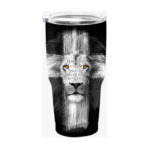 Kerusso 30-oz Dual Wall Tumbler - Lion Cross