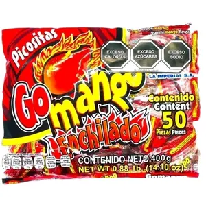 Go Mango enchilado - Hot gummie mango flavor (50 pieces)