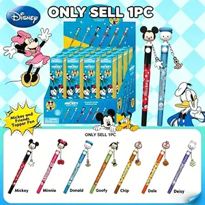 Disney Mickey Officially Licensed Character Ballpoint Pen, Smooth Writing Gel Pen, Rollerball Pen, No-Smudge Note-Taking, 1pc, Smooth Writing Pens