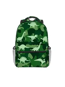dinosaur pattern all over print backpack