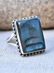 Vintage Elegant Boxy Ocean Blue Ring for Women, Perfect for Daily Wear, Party, Holiday Gifts, Ideal for Couples & Special Occasions