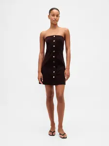 Gap Women's Corduroy Strapless Mini Dress