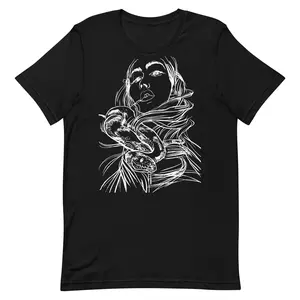 Python Snake Unisex T-Shirt in Soft Cotton Fabric Cotton Fabric