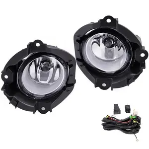 CROSSDESIGN Fit For 2006-08 Toyota Rav4 Fog Driving Light Clear Front Lamp Pair Replacement