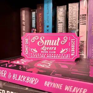 Smut Lovers Book Club Lifetime Membership Ticket | Reader Desk Decor | Booktok Gift | Aesthetic Shelf Accessory | Perfect For Readers | Bookshelf Decor