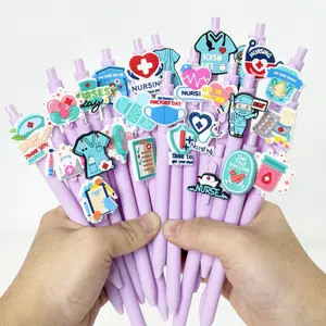 20/30pcs Creative Medical Ballpoint Pens, Retractable Gel Pens, Cute Stationery for Students & Office Use