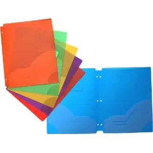 212 MAIN 3-Hole Punched 2-Pocket Folders (Assorted Pack of 12) - Office Filing Product, Office Supplies, Storage, Organizer