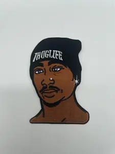 Tupac Patch - Thug Life Design - Durable Canvas - Sew-on or Iron-on Application