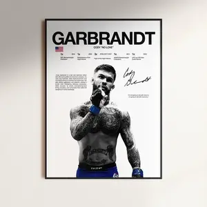Cody Garbrandt Poster, UFC Wall Print, MMA  Fighter Poster, Gym Poster, UFC Fan Room Decor, Gift for Him, ufc Champion