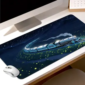 LIVEKEY Rose Mousepad 40x80cm - Non-slip, Durable, Multipurpose Gaming/Work, Red Roses & Green Leaves