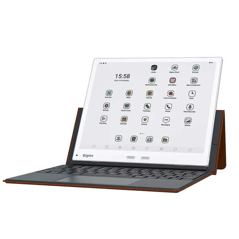 Bigme B10 10-inch Kaleido 3 Epaper 10.3'' Premium Color E-Ink Tablet Set Android - 4G Cellular, SIM Slot, Android 14, 8+256GB, 2TB TF Card Slot, 6900mAh, Calls, Stylus, Magnetic Keyboard, 8 Mics, Cold/Warm Frontlight, Octa-Core, 3rd-Party Apps Support