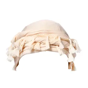 OIDEA Vintage Boho Tassel Pirate Hat for Men and Women, Handwoven Twist Tail Bandana Cap, Bohemian Fringe Bucket Hat, Lightweight Soft Headwrap for Beach Festival Travel summerwins,summerwins