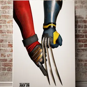 Deadpool & Wolverine Poster | Deadpool 3 Poster | Superhero Poster | Movie Poster | Living Room Decor