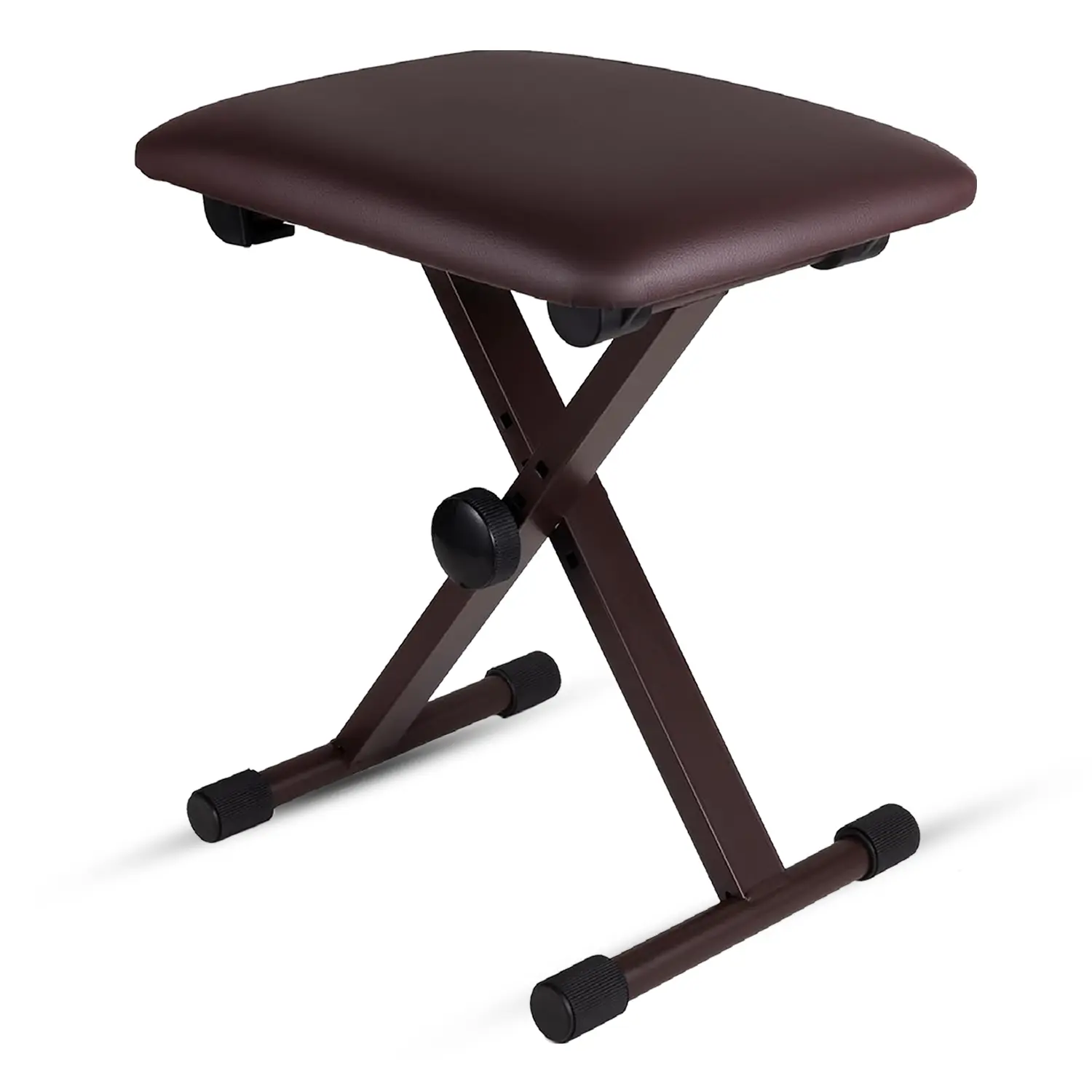 5 Core Keyboard Bench 2 Inch Padded Cushioned Piano Stool Height Adjustable 19" Guitar Seat Portable