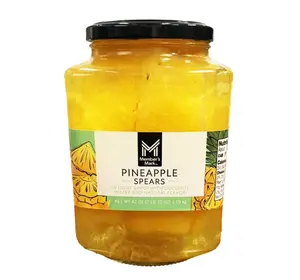 Member's Mark Pineapple Spears in Coconut Water 42 oz Natural Low Calorie Snack with Fresh Pineapples Soaked in Light Syrup & Coconut Water