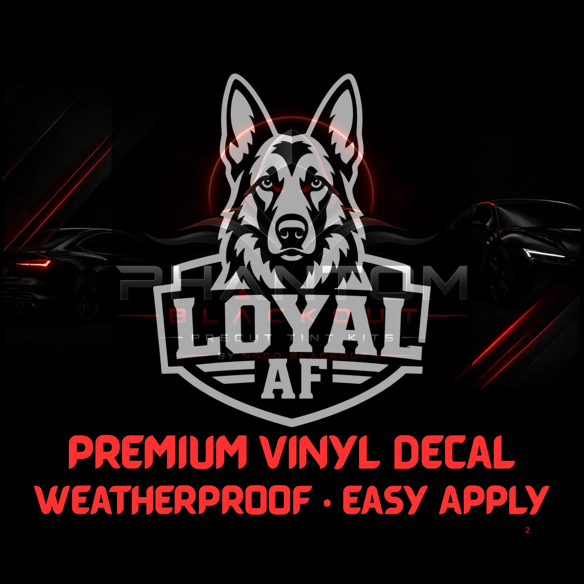 #056 - Loyal AF German Shepherd Vinyl Decal