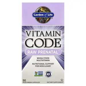 Garden of Life Vitamin Code®, RAW Prenatal™, 90 Vegetarian Capsules | HSA/FSA Eligible