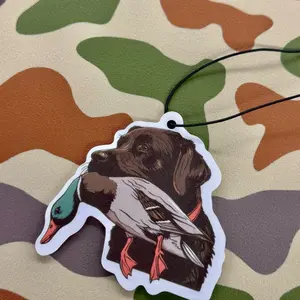 Chocolate Lab & Mallard Air Freshner - Sandalwood Scent