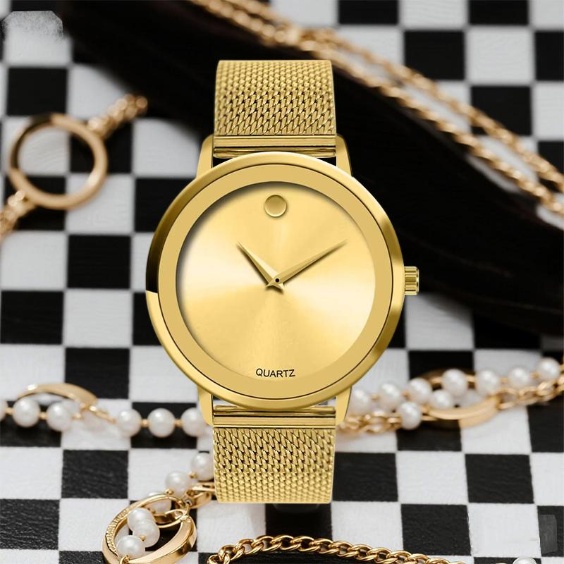 Ladies' luxurious gold watch - Swiss quartz movement, 3 ATM water resistance, luxurious wristwatch - specially designed for an elegant lifestyle, the perfect gift for her