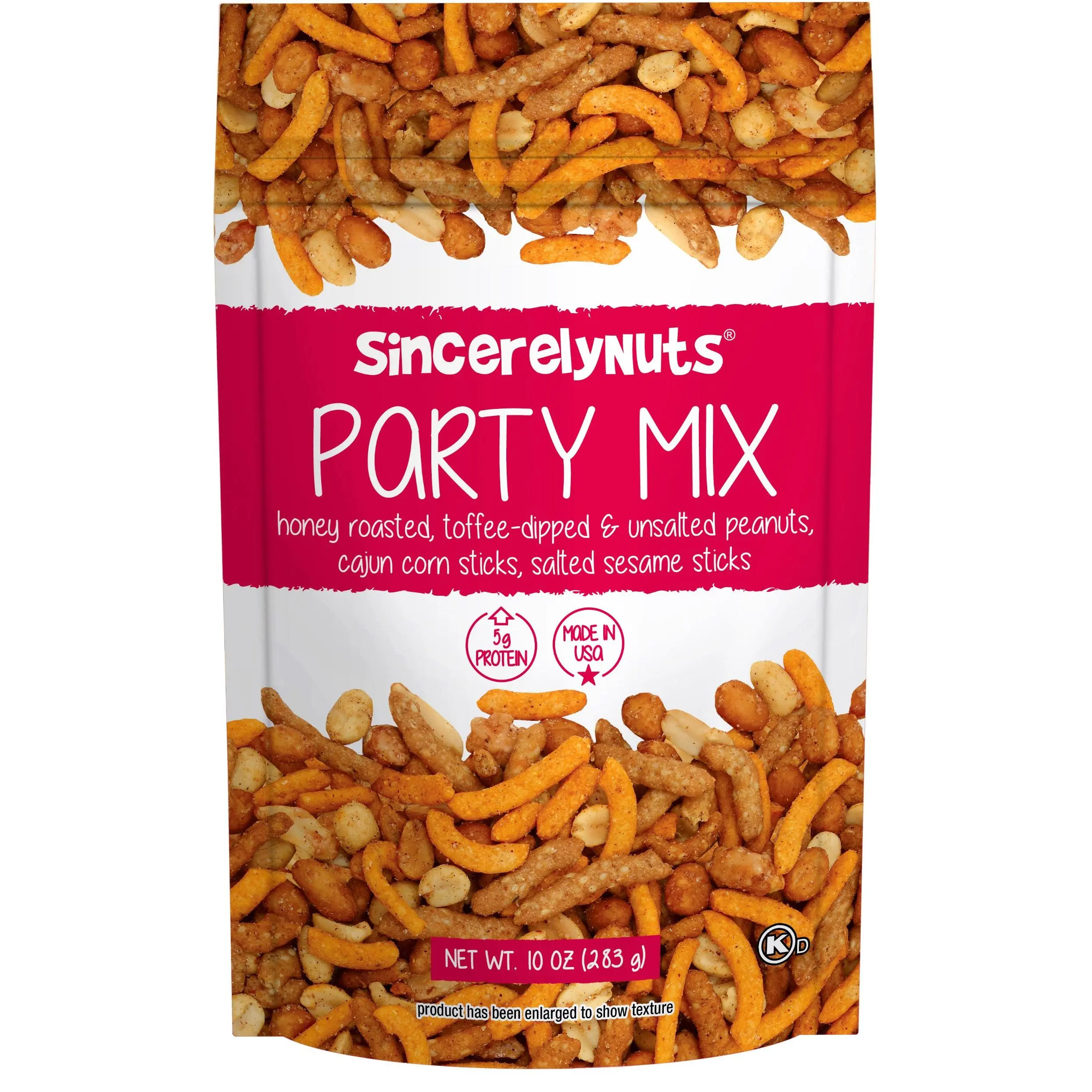 Sincerely Nuts Gourmet Party Mix  Snacks, 10oz - Kosher Certified -