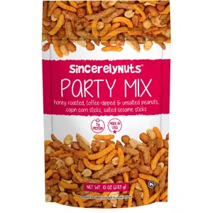 Sincerely Nuts Gourmet Party Mix Snacks, 10oz - Kosher Certified - Sincerely Nuts Gourmet Party Mix Snacks, 10oz - Kosher Certified -