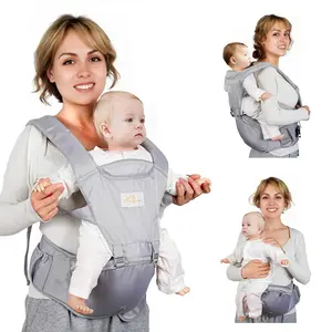 6-in-1 Baby Carrier for Newborns to Toddlers, Front & Back Adjustable Hip Seat Carrier, Baby Carrier with Breathable Fabric, Perfect for Breastfeeding