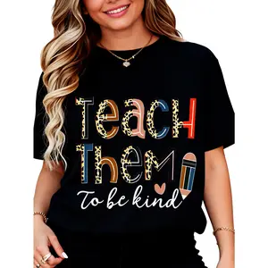 Cotton Women's Teacher Shirt - Teacher Teaching T-Shirt - Teacher Life Tee