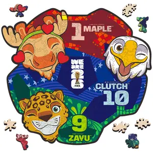 FIFA World Cup 2026 Trio of Mascots Jigsaw Puzzle, Officially Licensed, 150 Laser-Cut Pieces,5MM Thick, Soccer Fan Gift