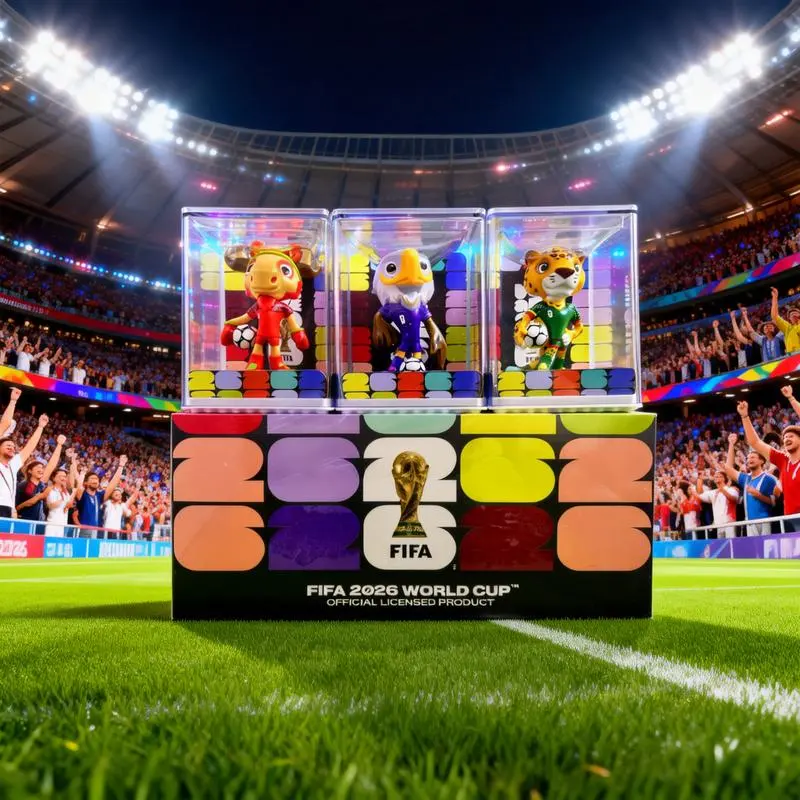 [FIFA Official Licensed] 2026 World Cup Official Licensed Mascot Figure, Soccer Fan Collectible Display Toy, 6cm & 9cm- 3Pc set- Desk Decor,Trend Toy,Perfect Gift