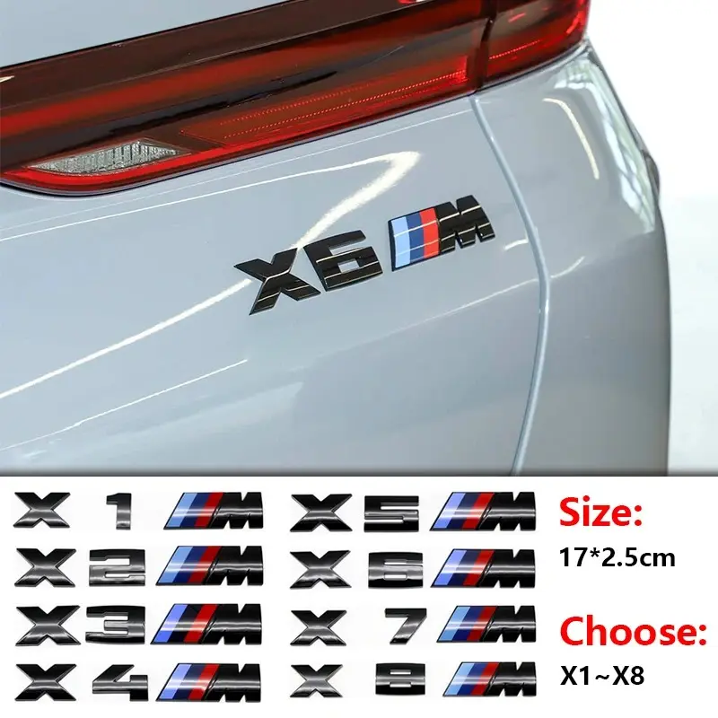 Car Trunk Badge Emblem M Series Numbers