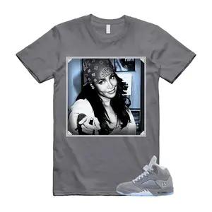 AJ5 Wolf Grey Match Shirt, Aaliyah Meme Graphic Tee, 90s HipHop Tee, Gift For Women and Men, Unisex T-Shirt, Cozy Gift