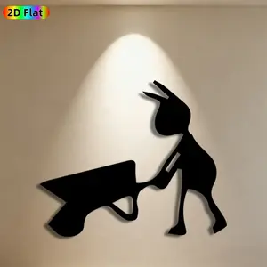1pc Donkey Metal Wall Art, Whimsical Donkey Statue Mural, Ideal Gift for New Year, Easter, Farmhouse Decor Enthusiasts, Weather-Resistant Metal Wall Decor Wall Sculptures, Perfect for Garden Wall & Outdoor Fence, Charming Rural-Themed Home Decor