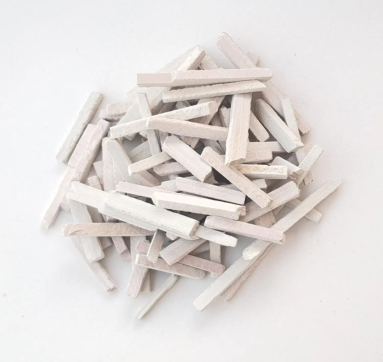 White Slate Pencils (250g) - Natural Limestone Chalk Bars | Thin Slate Pencils | Earthy Goodies Premium Broken Slate