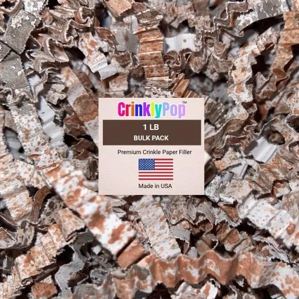CrinklyPop Crinkle Cut Paper Cushion - Office Stationery Packaging Filler for Gift Box Design, Decor Gifts, Birthday Party, Mother’s Day & All Seasons Craft Use
