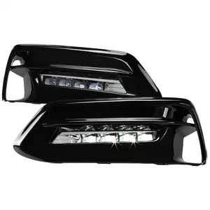 2018-2020 Honda Accord LED Fog Lights Kit w/ Switch & Wiring Harness (Chrome Housing/Clear Lens)