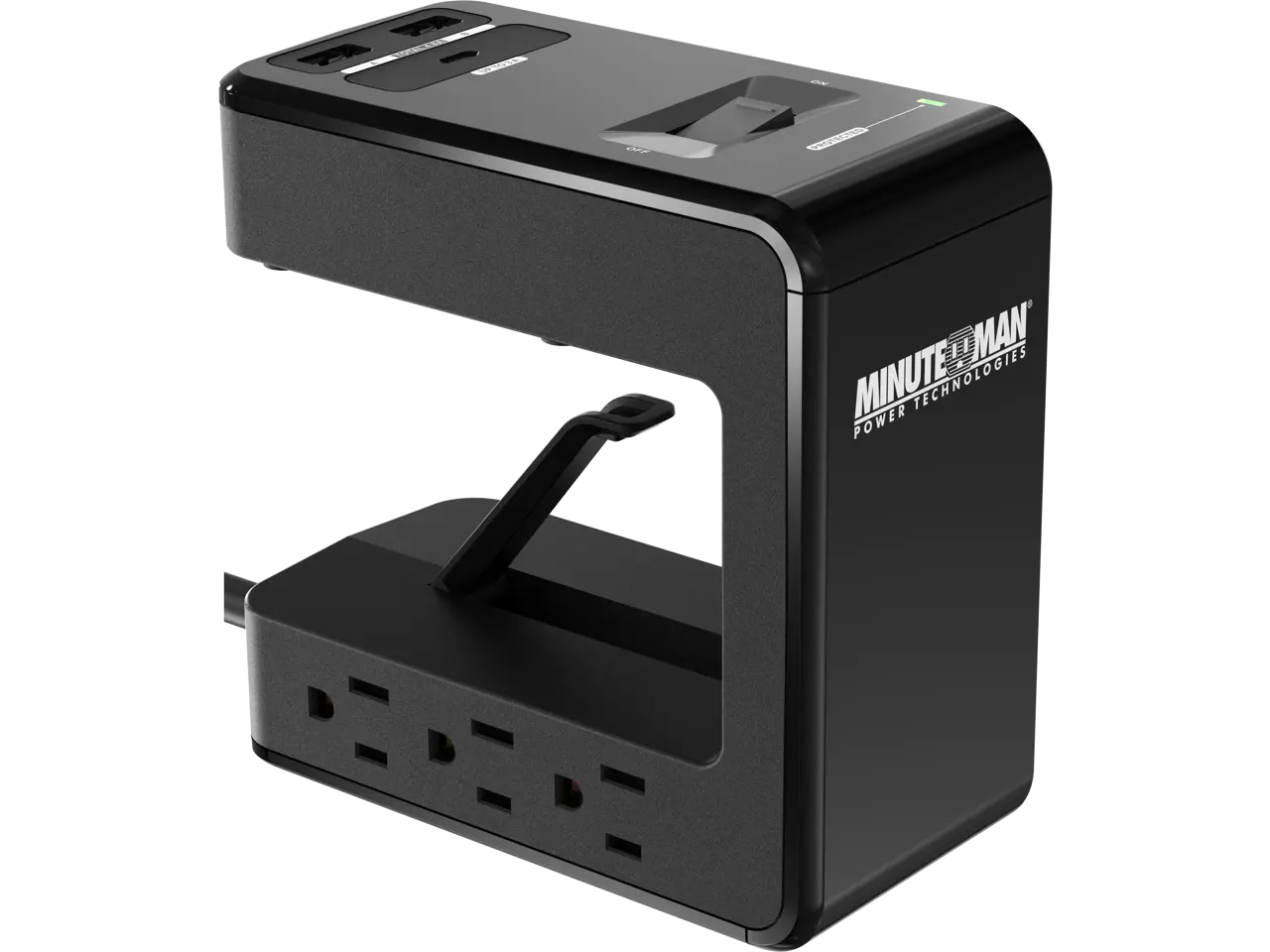 Minuteman MMS-DSK6U3 Surge Module, 1080J, USB Charger MMS 6-outlet   U-Shaped Surge Protector