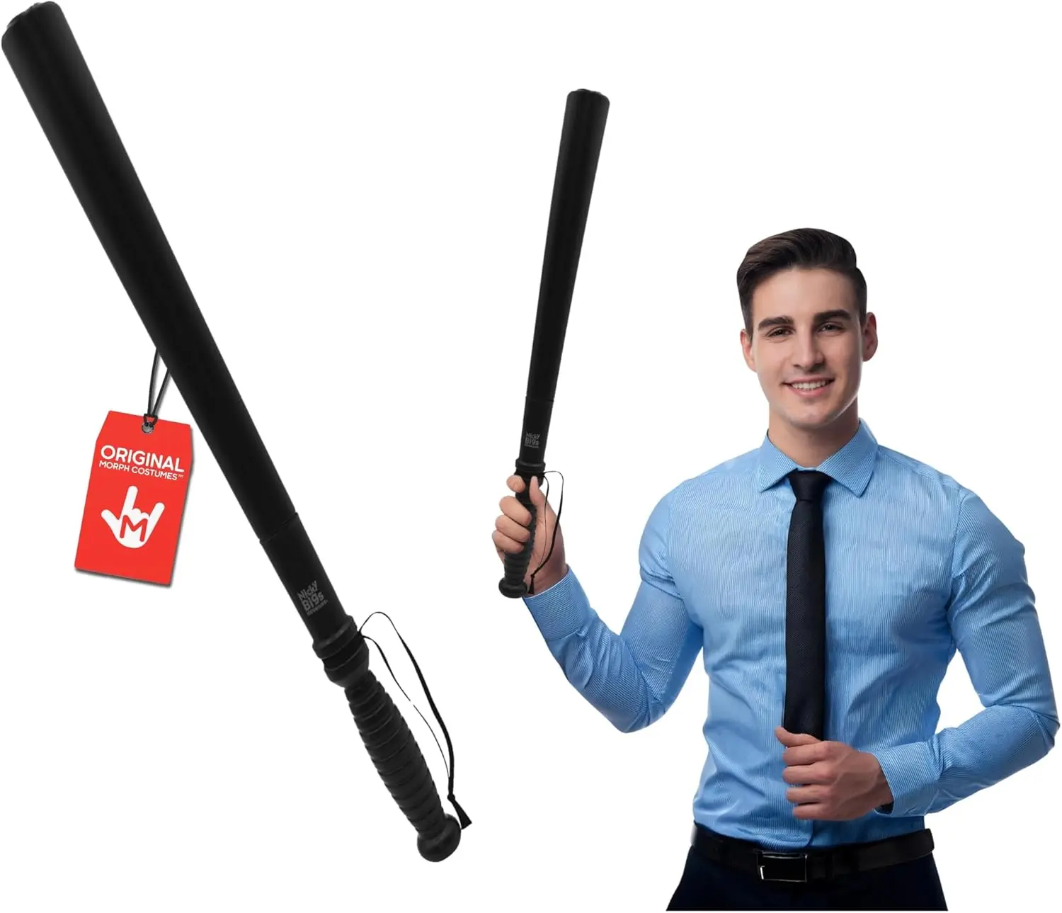 Fake Police Baton, Plastic Baton Self Defense Stick, Police Stick, Police Costume Props And Accessories, Plastic Tyre Thumper, Cop Costume AccessoriesGift.