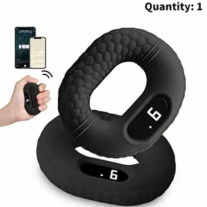 Bluetooth-compatible Connected Tiktok Video Grip Strength Trainer, Silicone Wrist Thumb Pain Relief, LED Counter Display, Rehabilitation Therapy Tool
