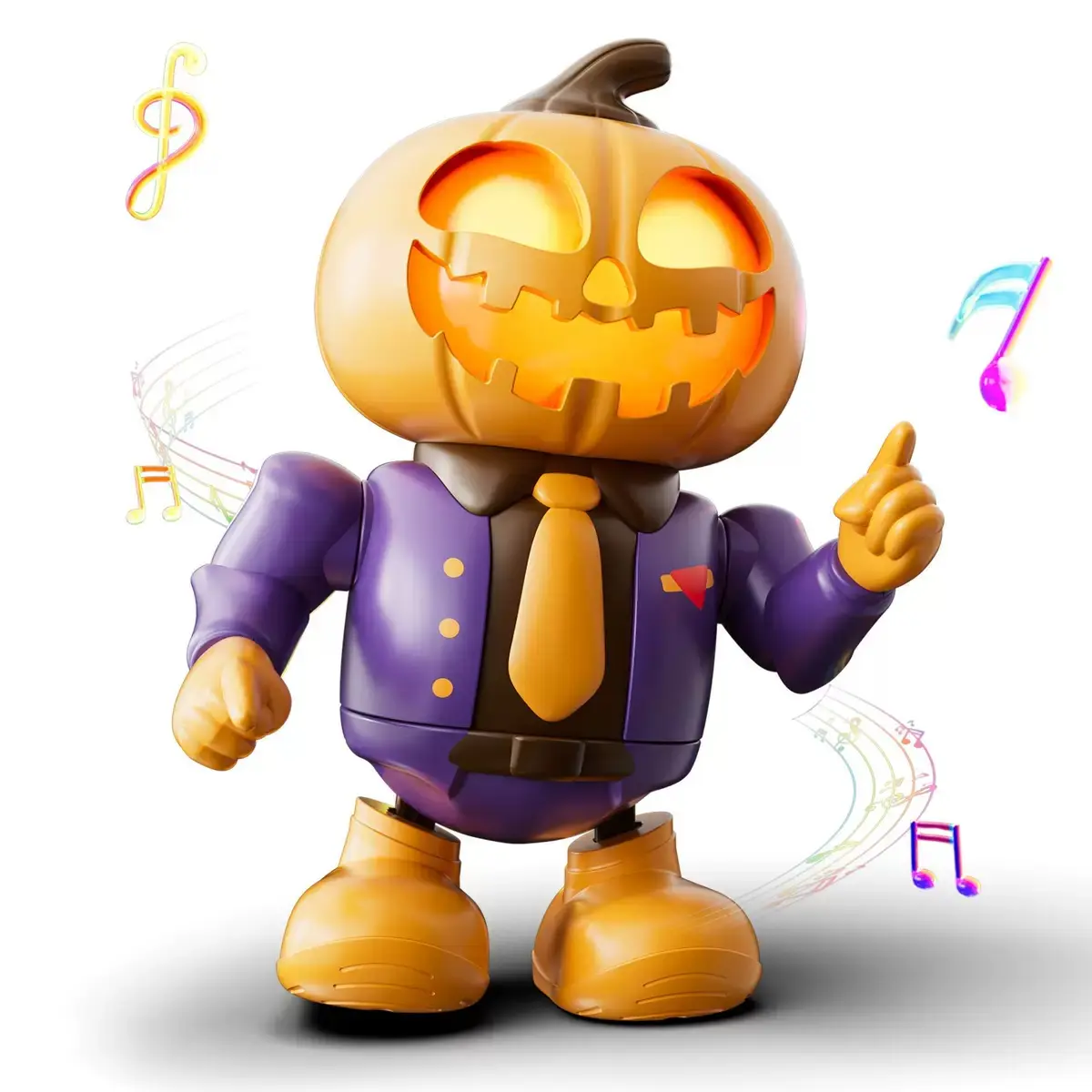Halloween Children's Toy LED Light DancingRobot Prank Toy with Music and Dancing ToyHoliday Decoration Ornaments