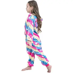 L-GCS006   Unisex Children Unicorn Pyjamas Halloween Kids Onesie Costume