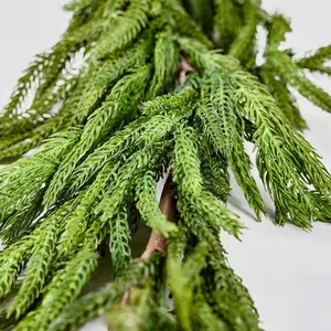 8ft Real Touch Norfolk Pine Christmas Holiday Garland Natural Modern Decor Decoration Pack Room Pack Room garland  b christmas decorations