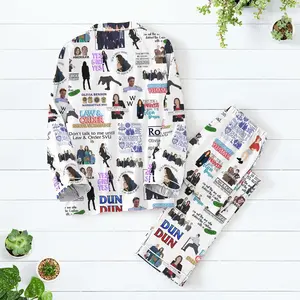 Law & Order Pajamas Set, Tv Series Women Pajamas, Special Victims Thick Pajamas, Law and Order Fan Gift, Gift for Her