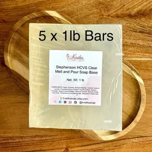 Clear Melt & Pour Soap Base 5 lb – Glycerin Soap Base for DIY Soap Making