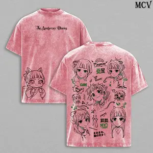Maomao The Apothecary Diaries Tee Washed – Vintage Heavy Cotton Oversized Anime Manga T-Shirt, Hoodie Double Printed Japanese Retro Streetwear Graphic Top, Imperial Palace Mystery Edition, Unisex Womenswear Menswear, Hoodie Option