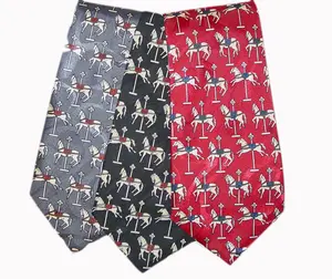 Carousel Horse Merry Go Round Necktie Equestrian Ties - Available in 3 Colors #NT001