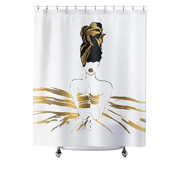 Pardon My Fro Oro Shower Curtain Pardon My Fro Oro Shower Curtain