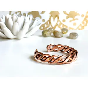 Copper Braided Bracelet