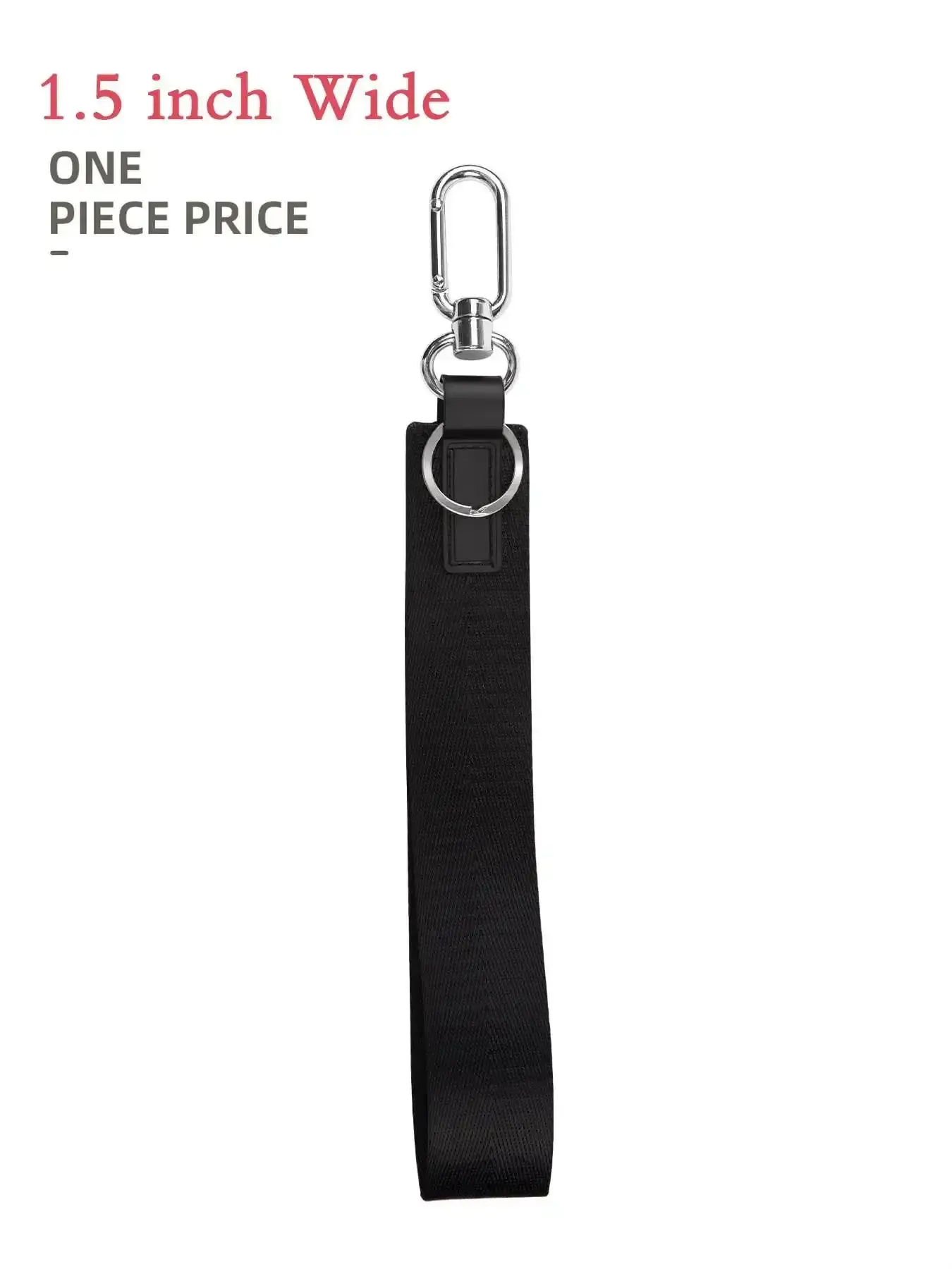 Wristlet Keychain for Women and Men Casual Key Chain Holder Wallet ID Badge Wrist Lanyard Strap Keys Unisex 1inch/1.5inch Wide Adjustable Valentine Anniversary Heart Dazzling Trendy Elegant Silver Statement Stunning Gold