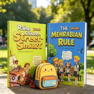 2PC Raise Children Street-Smart+The Mehrabian Rule - raise street smart kids, street smart children book,mehrabian rule, body language comic, communication skills for kids, toddler gift Purrfect Picture cute thing Magic Broom Storybook Spidey Me touch and
