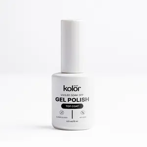 KolorAcrylic Glossy Gel Top Coat 15ml for Manicure & Nail Art
